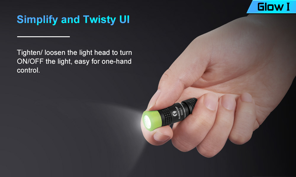 Lumintop GLOW 1 mini recharagable EDC flashlight keychain magnetic built in batt